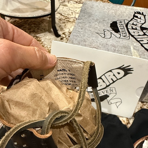 Freebird by Steven HAZEL Black Distressed Gladiator Sandals - Picture 9 of 12